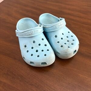 CROCS Light Blue Sandals Juniors size 3
